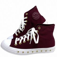 Converse Chuck Taylor High Top Bordeaux Shoes Casual Women Size Sneakers A07906f Brand New With Box No Lid. 100% Authentic! We Could Tell You That It’s The Og Basketball Shoe, Created Over 100 Years Ago. Or That The Design Has Largely Stayed The Same, Because Why Mess With A Good Thing. Or How It Became The Unofficial Sneaker Of All Your Favorite Artists And Musicians, Who Each Made It Their Own. Yeah, We Could Share A Lot Of Stories, But The One That Matters Most Isn’t Oursit’s Yours. It’s How Casual Canvas Shoes With Red Sole And Round Toe, Canvas High-top Sneakers With Studded Outsoles, Trendy Converse Lace-up Canvas Shoes, Casual High-top Wedge Sneakers With Perforated Toe Box, Casual High-top Sneakers With Red Sole, Casual Low-top Canvas Shoes With Red Sole, Red Slip-on Sneakers With Speckled Midsole, Red Casual Custom Sneakers With Studded Outsoles, Sporty Canvas Shoes With Red Sole And Round Toe