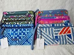 Great Shopping NEW Vera Bradley FRONT ZIP WRISTLET RFID wallet credit card case clutch travel, Women's Bags & Handbags Trendy Travel Clutch Wallet, Trendy Travel Wallets Rectangular Shape, Trendy Travel Wallet Rectangular, Trendy Travel Wallets Rectangular, Casual Travel Coin Purse With Card Slots, Casual Rectangular Coin Purse For Travel, Casual Rectangular Travel Coin Purse, Casual Rectangular Coin Purse With Zipper, Casual Clutch Wallet With Zipper Closure