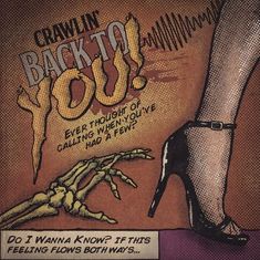 an advertisement for crawlin's back to the 80's featuring a woman in high heels