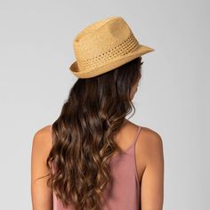 Our ultrabraid fedora features open weave details that will keep your head breathable while also maintaining a natural aesthetic. Perfect for a lunch outing or day in the town, this summer twist on a classic hat is sure to be a wardrobe staple. FEATURES 75% paper, 25% polyester Brim Size: 2" Women's One Size Fedora Women, Womens Fedora, Natural Aesthetic, Fall Hats, Classic Hats, In The Town, Open Weave, Hat Sizes, Your Head