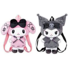 My Melody/ Kuromi Midnight Melokuro Plush Backpack Pink Black Prize Japan New This is New (unused) Prize Item.  Size : apporox. 32cm (12.6") We deal many second hand goods. We run a few online stores and a real store in Japan. So that sometime the exact same item on the photo may be sold out, but we will send you same condition item. If you have any problems or inquiries, feel free to contact us before purchasing.  Thank you for checking out our store! We are located in Japan. Our goal is to pro Kawaii Black Standard Backpack, Kawaii Black Travel Backpack, Black Kawaii Standard Backpack, Black Kawaii Style Standard Backpack, Harajuku Style Black Backpack For Daily Use, Black Harajuku Backpack For Everyday Use, Black Kawaii Backpack For Everyday Use, Black Backpack For Halloween Cosplay, Kawaii Black Backpack For School