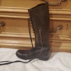 Black Lace Up Boots Great Condition Black Lace Up Boots, Madden Boots, Shoes Steve Madden, Steve Madden Boots, Steve Madden Shoes, Lace Up Boots, Black Lace, Shoe Laces, Steve Madden