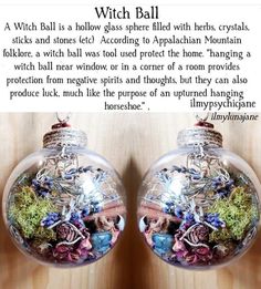 Custom Witches Balls Witch Homestead, Yule Traditions, Witch Balls, Witch Ball, Pagan Crafts, Spell Jars