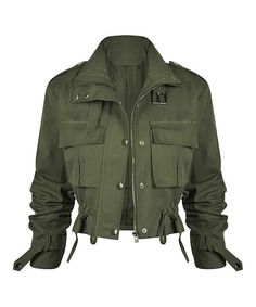 Womens Moto Jacket, Cropped Moto Jacket, Really Cute Outfits, A White Background, Moto Jacket, Army Green, Aesthetic Clothes, Pretty Outfits