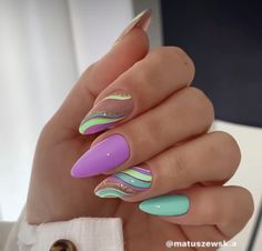 Wow Nails, Nails Art Designs, Colorful Nails, Her Nails, Trendy Nail Art, Chic Nails