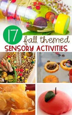 17 fall themed sensory activities for toddlers and preschoolers to play with in the fall