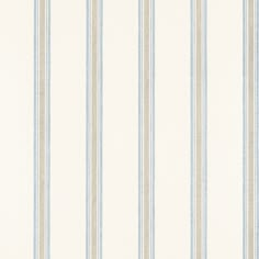 a white and blue striped wallpaper with vertical stripes on the bottom half of it