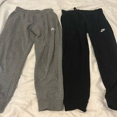 Nike Kids, Xl, Barely Worn, Look Brand New Nike Casual Winter Pants, Nike Casual Pants For Winter, Casual Gray Nike Joggers, Nike Casual Gray Bottoms, Nike Black Winter Pants, Nike Winter Black Pants, Sweatpants Nike, Girl Sweatpants, Sweatpants Black