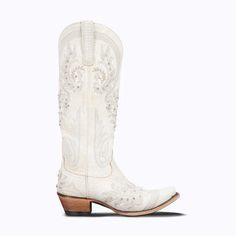 Wedding Cowgirl Boots, Cowgirl Boots Wedding, White Cowgirl Boots, Lane Boots, Cowboy Shoes, Tonal Embroidery, Elegant Boots, Bridal Boots, Wedding Boots