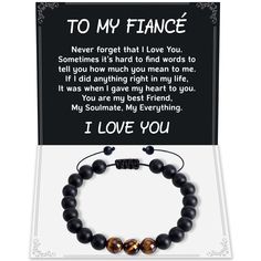 a bracelet that says to my fiance