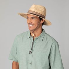 Be the life of the party in this Raffia Fedora! This 100% natural Raffia hat is perfect for any occasion with its UPF 50+ sun protection, comfy chin cord, and chic 3.5" brim. Make your mark with this 59cm stunner today. Features: Color: NaturalMaterials: 100% RaffiaBrim Size: 3.5" BrimSize: 59cmSun Protection: UPF 50+ Adjustable Safari Panama Hat For Outdoor, Adjustable Coastal Straw Hat Made Of Toquilla, Adjustable Sun Hat For Vacation, Spring Outdoor Panama Hat With Adjustable Fit, Spring Outdoor Adjustable Panama Hat, Safari Style Wide Brim Straw Hat For Outdoor, Safari Style Brimmed Straw Hat For Outdoor, Adjustable Brimmed Safari Sun Hat, Natural Panama Hat For Spring Outdoor