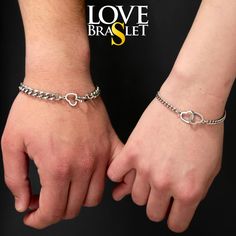 When ordering this product, You will receive Set of 2 Bracelets with Double connectors Hearts! ✦ DETAILS: * Chain - stainless steel; * Connectors - stainless steel; * Size is adjustable. SIZES OF BRACELETS: Woman: length - 16 cm of the main chain and plus 5 cm of adjustment, width - 3,7 mm; Men's: length - 18 cm of the main chain and plus 5 cm of adjustment, width - 6 mm;  You can also measure the size of a girl's and a boy's wrist, write to us in a message, and we in turn will make bracelets in Sterling Silver Friendship Bracelets For Valentine's Day, Sterling Silver Bracelets For Valentine's Day, Adjustable Jubilee Chain Bracelet For Valentine's Day, Couples Bracelets For Valentine's Day, Couples Bracelet Jewelry For Valentine's Day, Couples' Bracelet Jewelry For Valentine's Day, Couples Bracelets For Valentine's Day Promise, Silver Heart Bracelet For Couples, Couples Silver Bracelets For Valentine's Day