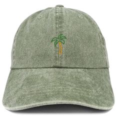 Stitchfy Palm Tree Embroidered Washed Cotton Adjustable Cap -100% Cotton -Low Profile, Pigment Dyed, Cotton Twill Washed Cap -6 Panels with 6 Embroidered Ventilation Eyelets -Self-Fabric Strap with Easy Adjustable Brass Snap Buckle Closure -One Size Fits Most -High Quality Embroidered Cap Shipping - Shipment leaves warehouse in 1 Business Day. - Free Shipping to Domestic Destinations (US). Returns/Exchanges - Items must be returned within 30 days of purchase for refund or exchange to different i Casual Khaki Cotton Trucker Hat, Casual Embroidered Trucker Hat With Flat Bill, Green Casual Dad Hat With Embroidered Logo, Casual Embroidered Dad Hat With Flat Bill, Casual Embroidered Trucker Hat With Curved Bill, Casual Embroidered Dad Hat Baseball Cap, Casual Embroidered Dad Hat, Casual Embroidered Cotton Baseball Cap, Casual Embroidered Cotton Dad Hat