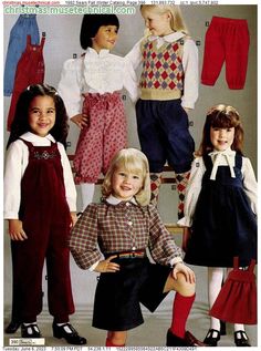 80s Kids Outfits, 1980s Kids Fashion, Early 80s Fashion, Retro Kids Clothes, Fnaf Designs, 1980s Outfits