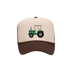 Farm Hat, Plaid Tractor, Tractor Hat, Farming Cap, Tractor Gift, Adjustable Snapback, Mesh Caps, Otto Hats, Green Tractor, Farmer Gift COLORS: CAMO DRK GRN/WHITE/DRK GRN ORANGE BLK/GRY/BLK OLIVE GREEN KELLY BRN/TAN/BRN PINK WHITE BLACK 100% Polyester Front100% Polyester Mesh Back The Traditional Look 5-panel capSeamless Foam Front Panel with LiningMatching Color Braid8 Rows Stitching on VisorMatching Fabric UndervisorMatching Color SweatbandPlastic Adjustable Snap OSFM Farm Hat, Green Tractors, Traditional Look, Gifts For Farmers, Vert Olive, Mesh Cap, Trucker Cap, Tractor, Caps Hats