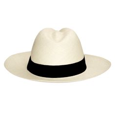 Brand: Gamboa Color: Natural Material: Toquilla Straw Brim: 6 - 7.5 cm. (2.35"- 3")Grade: 3 - 4 (SubFine)learn more Sweatband: Cotton Twill, 3 cm. (1.18") Crown: 10.37 - 10.87 cm. (4.1" - 4.3") Ribbon: Linen Description: A comfortable hat, handmade in Cuenca, the worldwide famous Panama Hat town in Ecuador. This Panama Fedora hat (Tuis) for women is a top quality, casual and elegant hat. Each hat is individually blocked and trimmed to meet the highest quality standards. Classic Panama Hat For Beach, Classic Fedora For Vacation, Classic White Panama Fedora Hat, Classic White Fedora Sun Hat, Natural Summer Hat For Formal Occasions, Classic Straw Hat For Vacation, Classic Sun Hat For Vacation, Natural Panama Hat For Formal Summer Occasions, Natural Panama Hat For Formal Summer Events