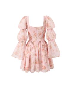 Add a touch of romance to your wardrobe with the Aela Floral Puff Sleeve Dress. Featuring a delicate floral print on a soft pink background, this dress is perfect for any occasion. The square neckline and dramatic puff sleeves add a unique, feminine flair, while the fitted bodice and flowing skirt create a flattering silhouette. Crafted from lightweight, breathable fabric, the Aela Floral Puff Sleeve Dress ensures comfort and elegance, whether you're attending a garden party or enjoying a day ou Romantic Feminine Style, Floral Puff Sleeve Dress, Soft Pink Background, Ruffle Skirts, Floral Sandals, Puff Sleeve Dress, Flowing Skirt, Summer Party Dress, Puffed Sleeves Dress