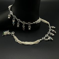 Name of product: Pure Silver Light Weight Anklet / Silver Payal Weight: 52.6 grams. Length: 28.4 centimeter FREE EXPRESS SHIPPING -----Feedback::- A satisfied customer is our top priority and your feedback forms the backbone of our success. Don't forget to give positive feedback along with good ratings. Thank You Traditional Silver Beaded Anklets, Elegant Multicolor Anklets For Gift, Elegant Multicolor Anklet Gift, Bride Payal, Payal Silver, Silver Payal, Anklet Silver, Anklet Designs, Silver Anklet