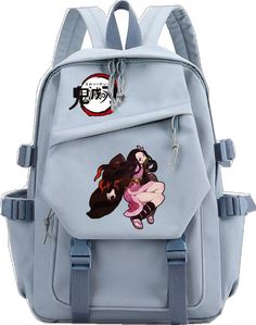 Anime Style Travel Backpack, Anime Print Bags For Everyday Use, Casual School Bags With Anime Print, Anime Style Black School Bag, Casual Cosplay Standard Backpack, Harajuku Style Bags For Back To School Streetwear, Harajuku Style Bags For Streetwear And Back To School, Casual Standard Backpack For Cosplay, Anime Print Bags For Cosplay