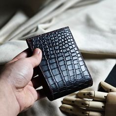 Men's leather bifold wallet Alligator with money clip Thank you for your trust in ordering from us. We appreciate your expressions of appreciation and are especially grateful for the recent wallet order. Hope that our products will bring good luck to you. Thank you for choosing our store to supply your needs. We look forward to sharing your success. 1) Product Description: Dimensions: approx. 115mm x 85mm Color:Black Material: Outer - Alligator Leather Interior - Epsom leather Made in Vietnam. 2) Shipping and handling: - We will send through the shipping unit of the shipping enterprises in Vietnam. - After receiving your order, we will take 5 to 7 days to process the product and then ship it to you. - It will take 10-20 days to arrive - Contact us if you need a faster delivery service - Or Luxury Card Holder With Coin Pocket As Gift, Luxury Bifold Card Holder As Gift, Trifold Card Holder With Coin Pocket For Gift, Trifold Card Holder With Coin Pocket As Gift, Bifold Wallet With Crocodile Pattern For Gift, Gift Trifold Wallet With Coin Pocket, Handmade Bifold Wallet For Formal Occasions, Bifold Wallet With Crocodile Pattern As Gift, Rectangular Trifold Wallet With Coin Pocket As Gift