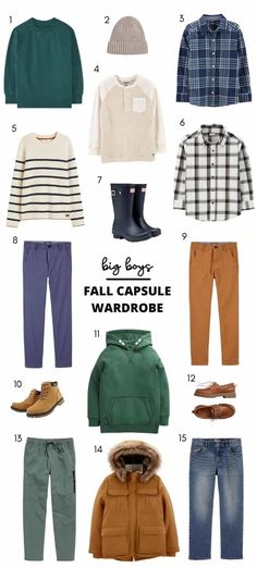 Fall Outfits For Boys, Preppy Capsule Wardrobe, Kids Closets, Boys Fall Fashion, Fall Winter Capsule Wardrobe, Boys Winter Clothes, Kids Fall Outfits, Capsule Wardrobe Checklist, Ss 2024