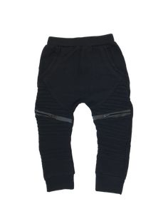 Casual Black Pants With Side Zipper, Casual Black Pants With Zipper Pocket, Urban Black Pants With Zipper Pocket, Urban Black Bottoms With Zipper Pocket, Black Fitted Joggers For Fall, Sporty Black Bottoms With Zipper Closure, Black Streetwear Bottoms With Zipper Pocket, Black Biker Bottoms With Zipper Closure, Black Zipper Pocket Bottoms For Streetwear