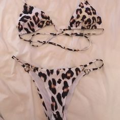 Cheetah Bikini From Plumeriaswimwear.Com Never Worn Top Is Size Small But Fits Like An Xs Bottom Is Size Medium But Fits Like A Small Leopard Print Swimwear For Beach Season, Leopard Print Triangle Top Swimwear For Pool, Leopard Print Stretch Swimwear For Pool, Leopard Print Swimwear For Vacation, Stretch Leopard Print Swimwear For Pool, Summer Stretch Swimwear In Leopard Print, Leopard Print Swimwear For Sunbathing Beach Season, Leopard Print Beachwear Swimwear For Sunbathing, Fitted Leopard Print Swimwear For Poolside