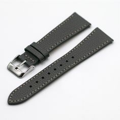 "This vintage style leather strap is carefully crafted to a high standard, nicely proportioned at 3mm thick and stitched in cream thread to create an exceedingly versatile strap that can be paired with just about any watch. Our full grain Italian leather is from Provincia di Vicenza with slight bi-colour effect and is stain and scratch resistant. Our leather strap is soft and supple, making the strap feel comfortable on your wrist. available in 18/19//20/22mm 18/19/20mm tapers to 16mm / 22mm tap Brown Watch Strap, Orange Watches, Grey Watch, Brown Watches, Big Watches, Pewter Grey, Leather Watch Strap, Leather Watch Bands, Nice Leather