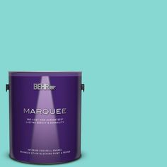 a purple paint with the words marquee on it in blue and pink colors