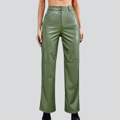 Bring back the vibrant energy of the 2000s with our 2023 Spring-Summer Collection Y2K-trend high waist denim pants! Crafted with luxe denim and featuring an audacious wide-leg fit, zipper & button closure, and a range of eye-catching colors, these pants embody the perfect combination of classic style and modern elegance.Why You'll Love These Pants: Retro Glamour: Get ready for a blast from the past with these throwback-style pants, perfect for channeling your inner 2000s queen. Smooth Comfort: E Leather Pants For Women, High Waist Denim Pants, Trendy Jackets, Leather Pants Women, Pants Vintage, 90s Streetwear, Denim Pants Women, Soft Pants, Trousers Pants