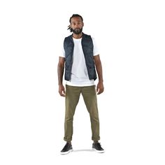 Quilted Vest Made in USA Quilted Vest, The Union, Parachute Pants, Made In Usa, Bomber Jacket, Normcore, Navy, Pants, Trousers