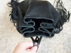 THIS LISTING IS FOR A NWOT WOMENS VICTORIA'S SECRET BLACK FAUX LEATHER FRINGE DRAWSTRING BACKPACK BAG PURSE All items come from a smoke and pet free home.  I will combine shipping on multiple items, so please check out my other auctions.  I accept payments by pay pal.   Once payment has been verified, I will mail items within 3 business days.  Currently shipping on TUESDAYS AND FRIDAYS. Thanks for looking and Happy Bidding!!!! Adjustable Leather Pouch Bag, Adjustable Black Leather Bag, Victoria's Secret Leather Shoulder Bag For Travel, Trendy Victoria's Secret Leather Bag, Victoria's Secret Leather Shoulder Bag For Daily Use, Victoria's Secret Trendy Leather Bag, Victoria's Secret Everyday Bag With Adjustable Strap, Victoria's Secret Bag With Adjustable Strap For Daily Use, Victoria's Secret Leather Travel Shoulder Bag