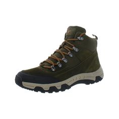 Believing that comfort does not mean a having to compromise on style, Easy Spirit designs footwear, apparel and accessories for women, using innovative technologies to create a versatile modern product. Manufacturer: Easy Spirit Style Type: Hiking Boots Collection: Easy Spirit Sleeve Length: Material: Leather/Textile/Man Made Fabric Type: Suede Specialty: Water Resistant Sku: BH5514210 Size: 11.  Color: Green.  Gender: female.  Age Group: adult. Slip-resistant High-top Synthetic Hiking Boots, High-top Synthetic Waterproof Boots For Walking, Synthetic Round Toe Walking Shoes For Outdoor, Synthetic Slip-resistant Walking Boots, Slip-resistant Synthetic Hiking Boots For Outdoor, Functional Synthetic Hiking Boots For Walking, Durable High-top Synthetic Waterproof Boots, Durable Lace-up Synthetic Boots, Green Waterproof Boots With Round Toe For Walking