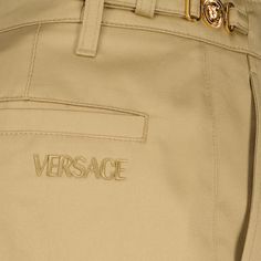 • Straight cut
 • Button and zip closure
 • Embroidered logo
 • Side slit pockets and back pockets
 • Solid color
 • Made of cotton
 • Pleated design
 • Medusa Biggie metal finishes
 • Belt loops Versace Pants, Best Suitcases, Ankle Boots Dress, Bag Suitcase, Beach Gear, Platform Espadrilles, Polo Jeans, Pants For Men, Fashion Deals