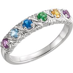 Customize with children's birthstone. This elegant ring is available in sterling silver with 1-6 birthstones. When you're ordering please select the ring size and include a note for birthstone details. I will respond your email to confirm. Stone will be set from left to right. This ring is sterling silver .925 but I can also make it in solid gold, please let me know if you're interested. The following simulated birthstones will be set: January - Simulated Garnet $0 February- Simulated Amethyst $ Silver Sapphire Ring With Accent Stones For May Birthstone, Classic Sterling Silver Birthstone Ring, White Gold Gemstones Birthstone For Anniversary, Classic Sterling Silver Birthstone Ring With Round Stone, White Gold Gemstones As An Anniversary Birthstone Gift, Anniversary White Gold Gemstones With Birthstone, Anniversary White Gold Birthstone Gemstones, Classic Birthstone Gemstones For Anniversary, Fine Jewelry Birthstone Ring For Promise With Round Stone