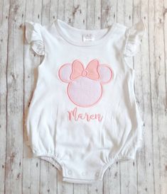 Disney Ruffle Romper Baby Disney Outfit Embroidered Pink - Etsy Baby Disney Outfits, Disney Baby Outfits, Disney Monogram, Disney Trip Outfits, Bubble Clothes, Disney 2023, Vacation 2023, Disney Baby Clothes, Disney Themed Outfits