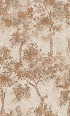 a wallpaper with trees and leaves on it