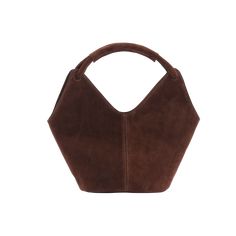 Brown Suede Evening Bag, Luxury Brown Suede Shoulder Bag, Designer Suede Shoulder Bag For Formal Occasions, Formal Leather Shoulder Bag With Suede Lining, Modern Brown Suede Bag, Elegant Brown Shoulder Bag With Suede Lining, Chic Formal Shoulder Bag With Suede Lining, Formal Suede Shoulder Bag With Leather Lining, Chic Suede Bucket Bag With Suede Lining