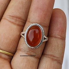 Carnelian Ring, 925 Silver Ring, Promise Ring, Women Ring, Handmade Ring, Pretty Ring, Carnelian Gemstone, Statement Ring, Wedding Ring, Boho Ring, Silver Stone Ring, Gemstone Jewelry, Silver Stone Jewelry, Gift For Her, Silver Band Ring, Silver Carnelian Ring As A Gift, Silver Carnelian Ring Stamped 925, Silver Carnelian Rings For Gift, Silver Rings With Polished Carnelian, Silver Carnelian Wedding Rings, Silver Carnelian Rings With Polished Finish, Silver Carnelian Gemstone Rings, Anniversary Carnelian Rings With Polished Finish, Oval Carnelian Moonstone Ring For Anniversary