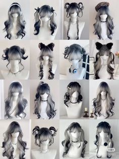 Curly Hair Designs Hairstyles, Complex Hairstyles For Long Hair, Black Long Hair Styles, Hairstyles For Ocs, Hair Design For Short Hair, Character Hair Ideas, Moon Hairstyles, Cool Hairstyles For Long Hair, Hairstyles Drawings