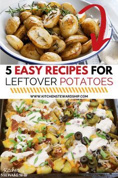 the top 5 easy recipes for leftover potatoes