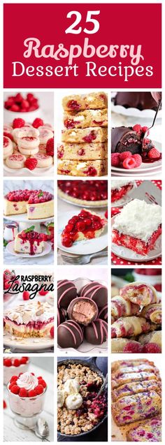 25 raspberry dessert recipes