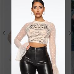 Bonnie Mesh Sleeve Top Stephanie Rao, Taupe Fashion, Slim Blouse, Black Mesh Top, Fashion Nova Outfits, Fashion Nova Tops, Review Fashion, Mesh Sleeves, Womens Loungewear