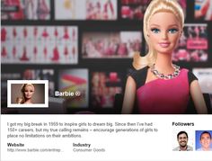 a fake barbie doll is shown in this image