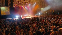 a large group of people at a concert