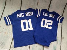 Big Bro Lil Sis Shirt - Big Sis Shirt in Hot Pink, Grey, Navy, Red, Royal, or Smoke Football Jersey Customizable Blue Top For Game Day, Customizable Blue Tops For Sports Events, Blue Top With Name Print For Game Day, Blue Customizable Tops For Team Spirit, Blue Tops With Name Print For Game Day, Customizable Blue Team Spirit T-shirt, Blue Customizable T-shirt For Team Spirit, Customizable Blue T-shirt With Team Spirit Style, Family Matching Sports Event Tops With Team Name