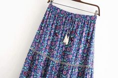 WickedAF Boho Floral Print Midi Skirt Bohemian Rayon Lined Skirt, Bohemian Tiered Skirt In Rayon, Bohemian Tiered Rayon Skirt, Bohemian Rayon Tiered Skirt, Hippie Floral Print Maxi Skirt For Vacation, Bohemian Flowy Maxi Skirt With Floral Print, Hippie Boho Print Maxi Skirt For Vacation, Vacation Hippie Maxi Skirt With Boho Print, Bohemian Midi Skirt In Rayon