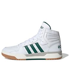 adidas neo Entrap Mid ' Collegiate Green' Cloud White/Collegiate Green/Grey Two Sneakers/Shoes Nike Tenis, Adidas Neo, Green Sneakers, Sneakers Adidas, Reebok Shoes, Reebok Classic, Cloud White, Hi Top, Green Grey