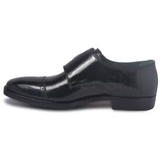 Monk strap shoes for men are one of a kind. Created with a heightened semblance of superior leather and black monk strap finish, it is a pair for everyday wear and is perfect for all occasions. Their appeal lies in their ability to balance the fine line between formal and nonchalant at the same time. In case, at a gathering, you are required to dress sharply but don’t want to look too formal, slip into these shoes. This footwear does not have laces, unlike the traditional lace-up formal shoes. Leather Skin shop’s strapped dress boots are created with extensive attention to detail and are a smart addition to any professional’s closet. With a 6-inch shaft height and a rubber outsole tapped at the back, you can pair these shoes with your formal trousers and shirt to show off your style statem Formal Black Monk Strap Shoes With Brogue Detailing, Black Monk Strap Shoes With Brogue Detailing For Formal, Black Patent Leather Monk Strap Shoes For Business, Black Monk Strap Shoes With Leather Sole, Formal Monk Strap Shoes With Patent Leather, Classic Formal Monk Strap Shoes In Patent Leather, Formal Patent Leather Monk Strap Shoes With Leather Sole, Classic Patent Leather Monk Strap Shoes For Formal, Classic Patent Leather Monk Strap Shoes For Formal Occasions