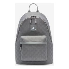 Air Jordan Monogram Backpack 'Grey' FJ6784-015 Gray Sports Backpack, Gray Standard Backpack For Sports, Modern Gray Standard Backpack, Sporty Gray Standard Backpack, Monogram Backpack, Air Jordan, Air Jordans, Jordan, Monogram